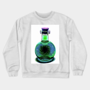 Black hole galaxy potion blue green purple Crewneck Sweatshirt